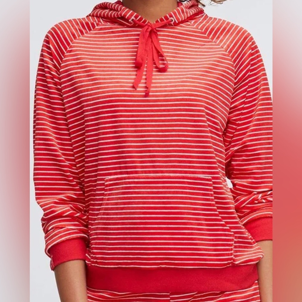 Vera Bradley Red Striped Women's Hoodie NWT